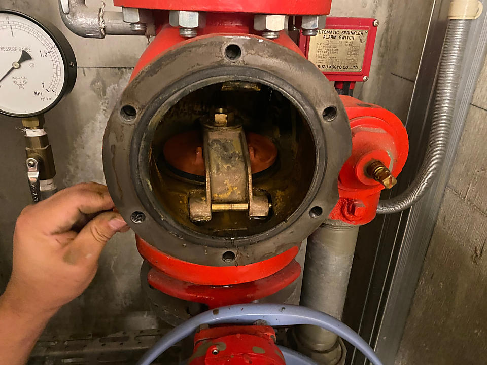 スプリンクラーアラーム・ディスク取替工事の画像